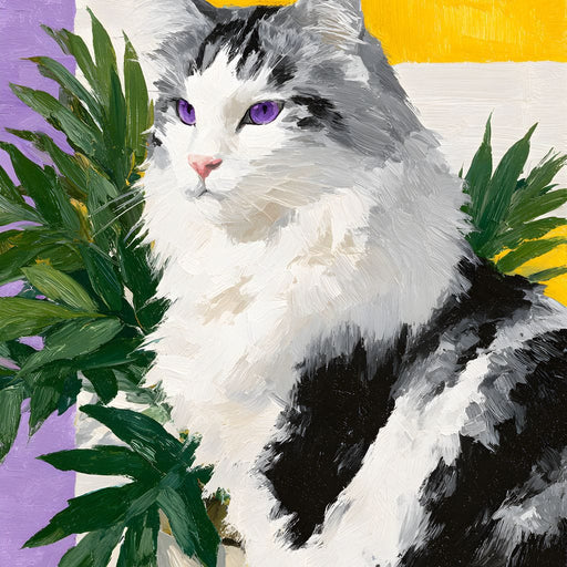 Maine Coon Violet Eye Majesty Canvas Print