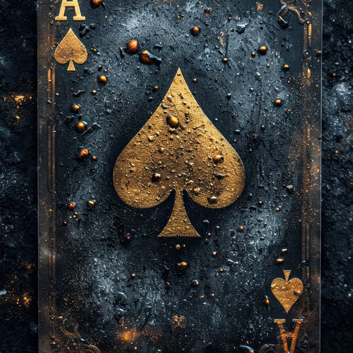 Golden Ace of Cosmic Dust Canvas Print