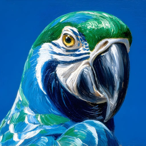 Parrot Portrait Vibrant View Canvas Print