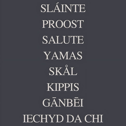 Global Cheers Multilingual Toast Canvas Print