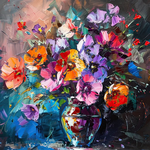 Bouquet of Vibrant Dreams Canvas Print