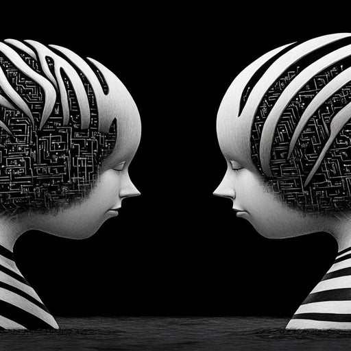 Binary Duality - TooplesArt Canvas Print