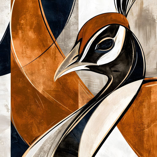 Regal Crest of the Copper Plumed Sovereign Canvas Print