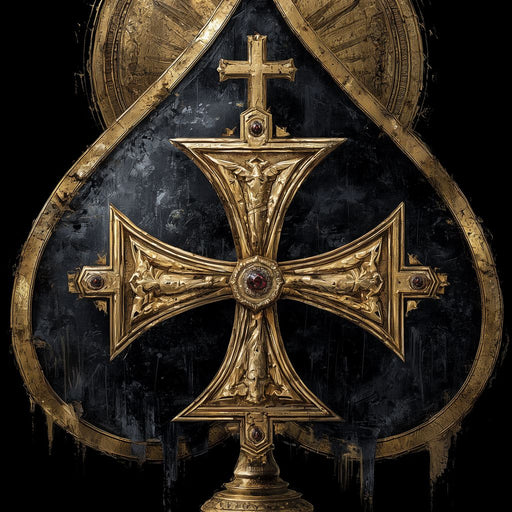 Gilded Faith Of The Spades Canvas Print