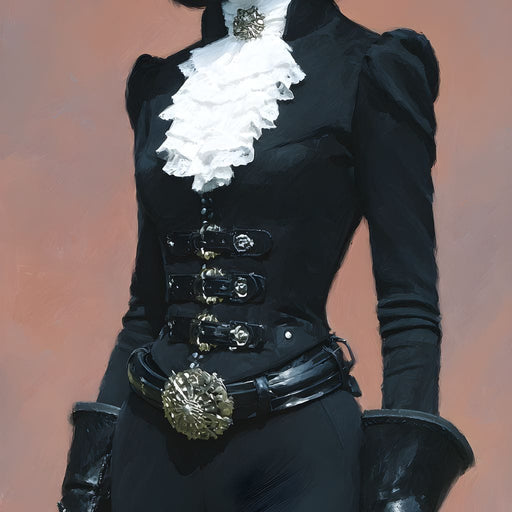 Elegance of the Midnight Duchess Canvas Print