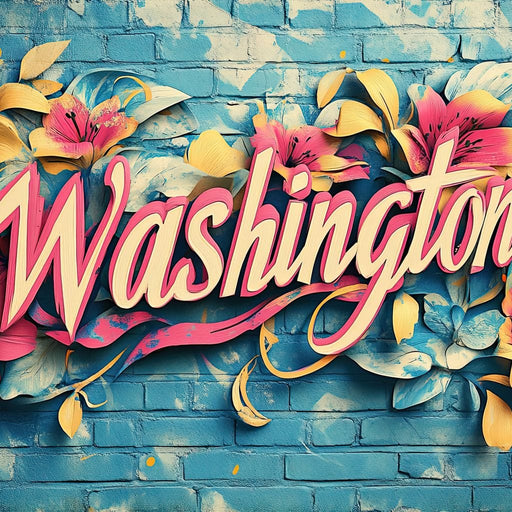 Floral Washington Canvas Print