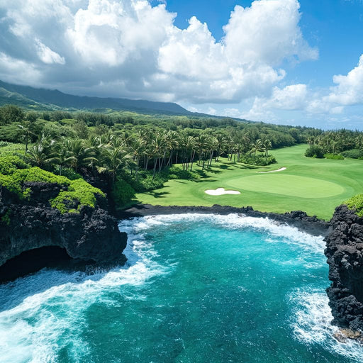 Ocean's Edge Golfer Dream Canvas Print