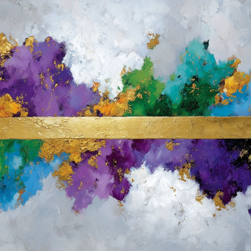 Golden Horizon Colorburst Canvas Print