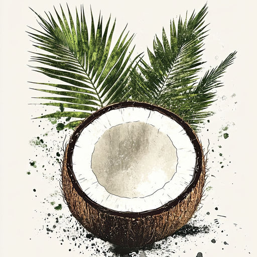 Tropical Coconut Canvas Print