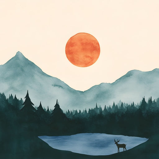 Silent Dawn Over Peaks Canvas Print