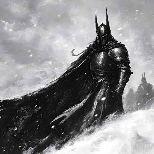 Knight of Winter Shadows Canvas Print