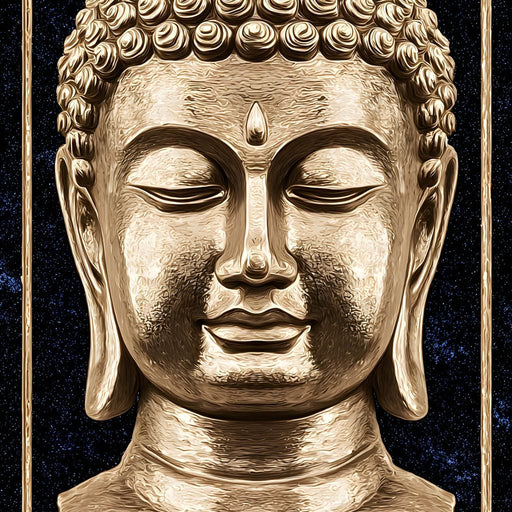 Celestial Buddha Lotus Tranquil Canvas Print
