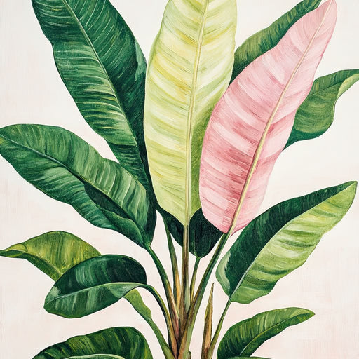Tropical Leaf Symphony Canvas Print