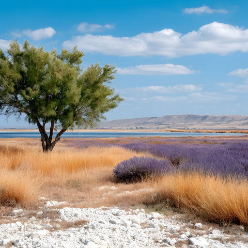 Solitary Tree Salt Marsh Sky Canvas Print