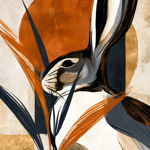 Solitary Hare Before The Setting Sun Canvas Print