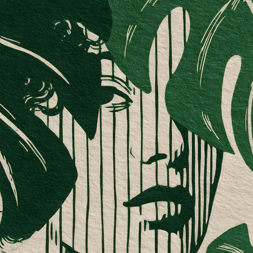 Botanical Shadow Portrait Canvas Print
