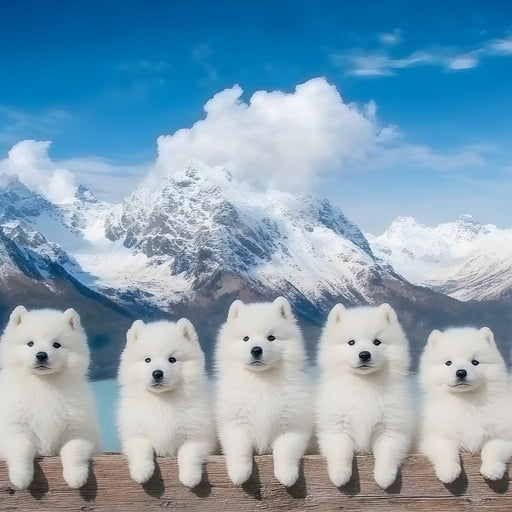 Alpine Pups Dreamy Escape Canvas Print