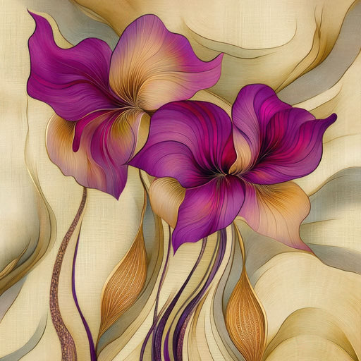 Velvet Blooms - TooplesArt Canvas Print