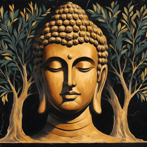 Beneath the Bodhi Trees Canvas Print