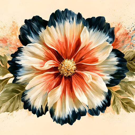 Rustic Petals Dancing Under Shadow Canvas Print
