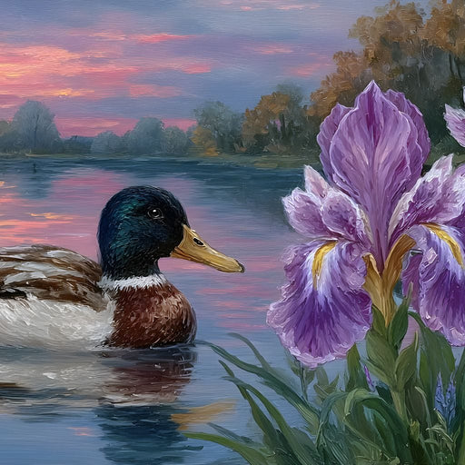 Dawn Reflections on Tranquil Waters Canvas Print