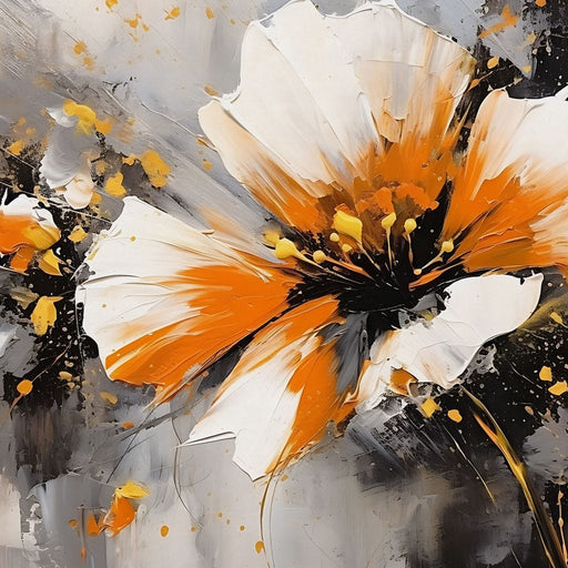 Radiant Floral Tempest Canvas Print