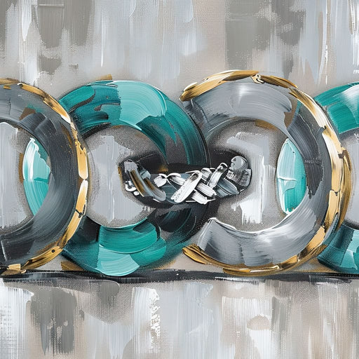 Aqua Rings of Serenity Canvas Print