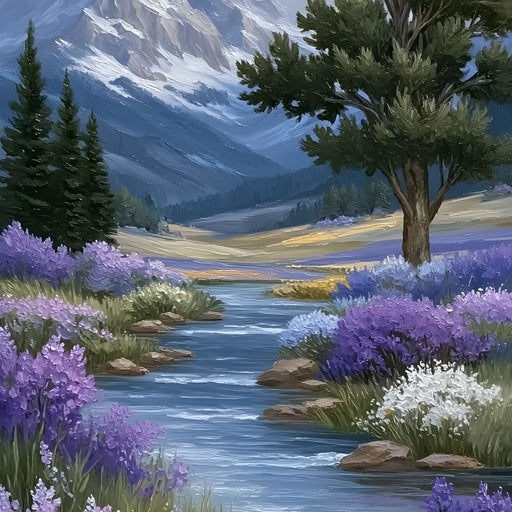 Mountain Meadow Butterfly Serenity Canvas Print