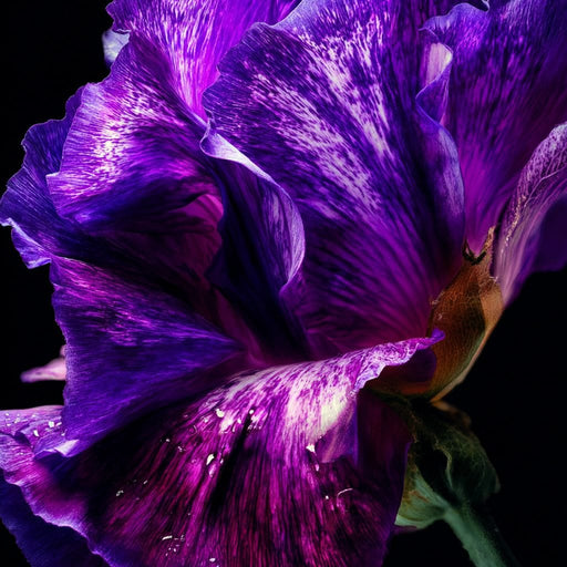 Violet Petal Radiance Macro Canvas Print