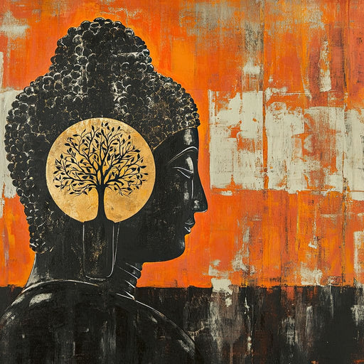 Golden Tree of Enlightenment Canvas Print