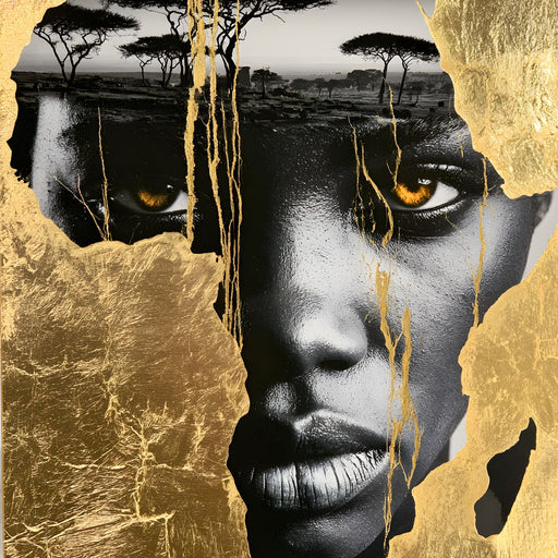 Ancestral Roots Emerging From Gilded Soil Canvas Print