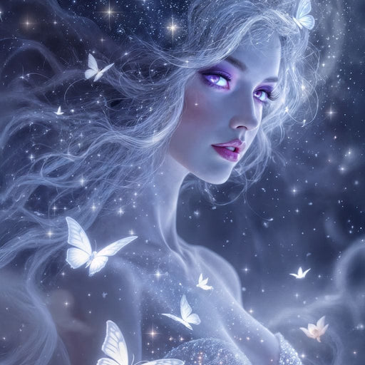 The Butterfly Nebula Queen - TooplesArt Canvas Print