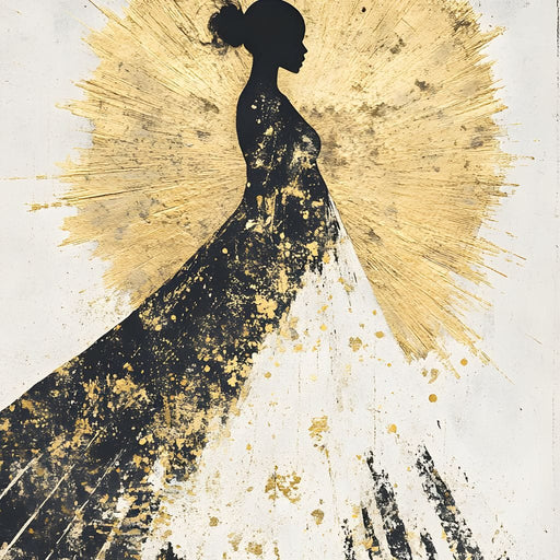 Golden Radiance Maternity Muse Canvas Print