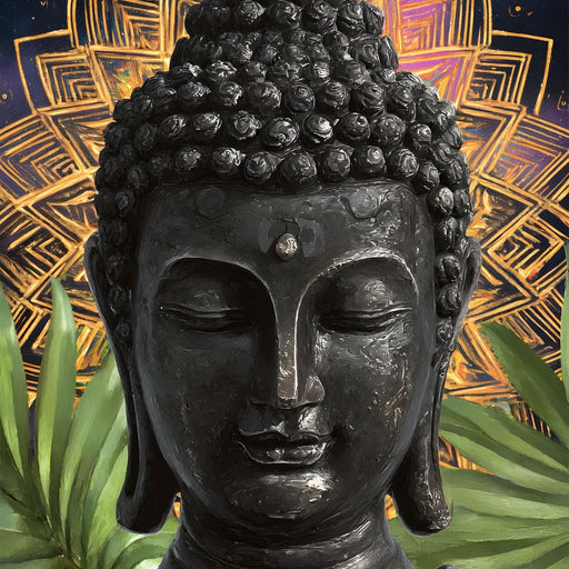 Tranquil Buddha Nightfall Canvas Print