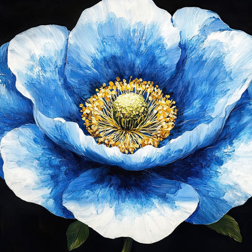 Petals of Sapphire Grace Canvas Print