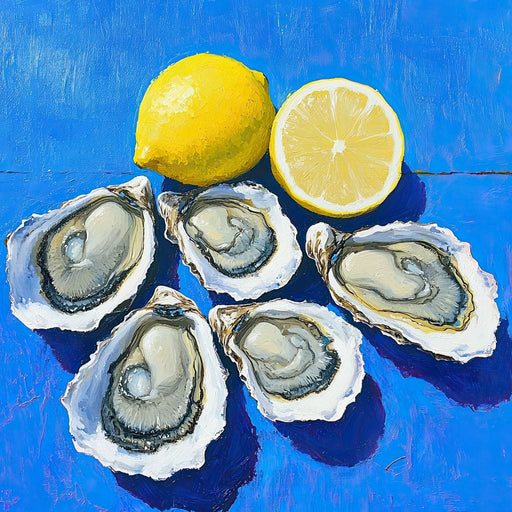 Lemon Kissed Oysters Canvas Print