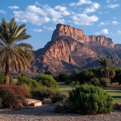 Desert Oasis Mesa Sunrise Canvas Print