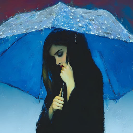 Rainbound Reverie Blue Shelter Canvas Print