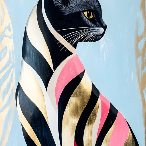 Feline Elegance Canvas Print
