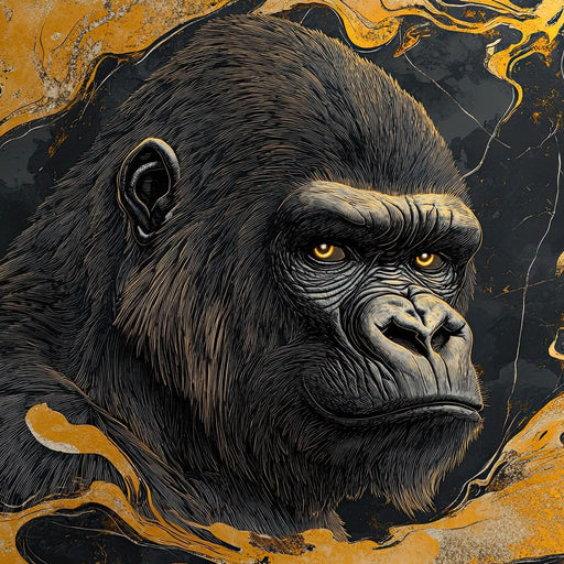 Majestic Stare Gorilla Canvas Print