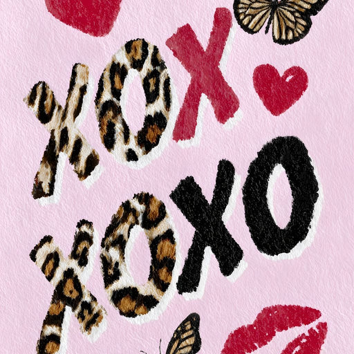 Leopard Kiss XO Butterfly Love Canvas Print