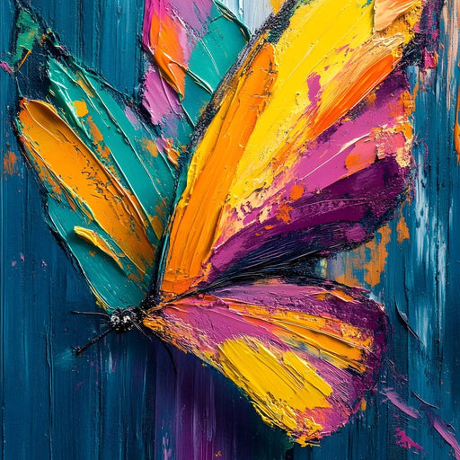 Vibrant Wings of Fantasy Canvas Print