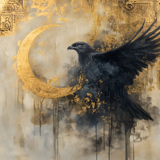 Golden Flight of Midnight Canvas Print