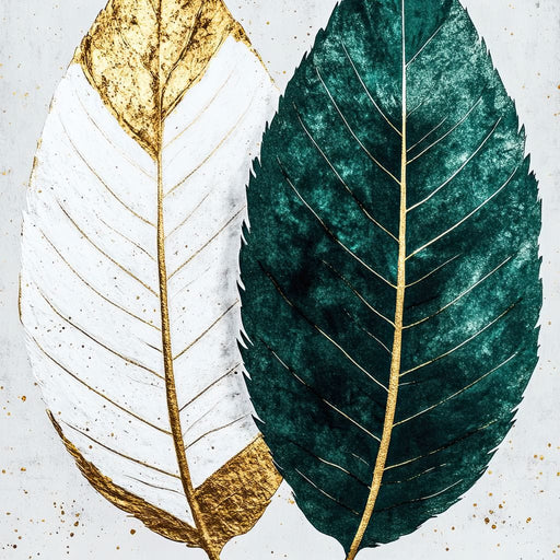 Golden Elegance Nature Duo Canvas Print