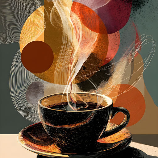 Morning Brew Abstract Fusion Canvas Print