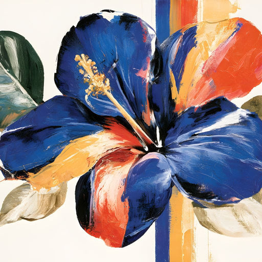 Vibrant Petals Resting On Vertical Light Canvas Print