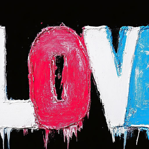 Colorful Expression of Love Canvas Print