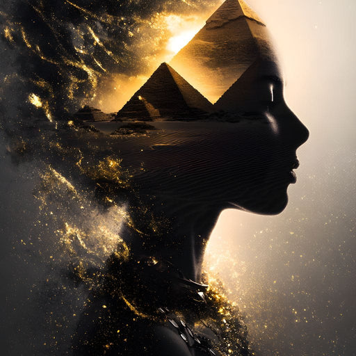 Golden Desert Queen Awakening Canvas Print