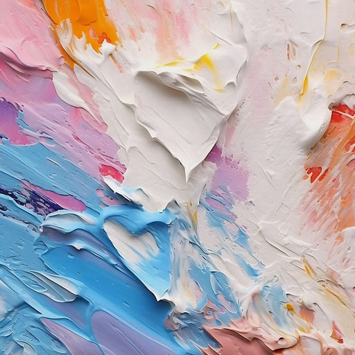 Radiant Impasto Color Surge Canvas Print