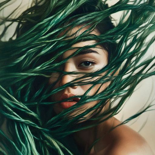 Emerald Enchantment Portrait Canvas Print